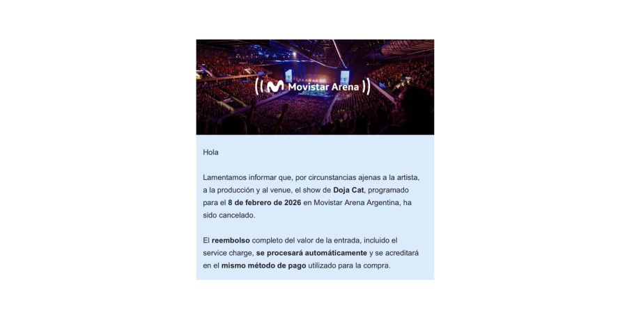 Cancelaron el show de Doja Cat en Argentina