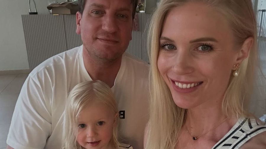 Maxi López, Daniela Christiansson y Elle