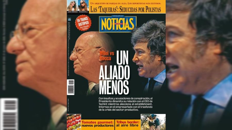 Milei vs Rocca: un aliado menos