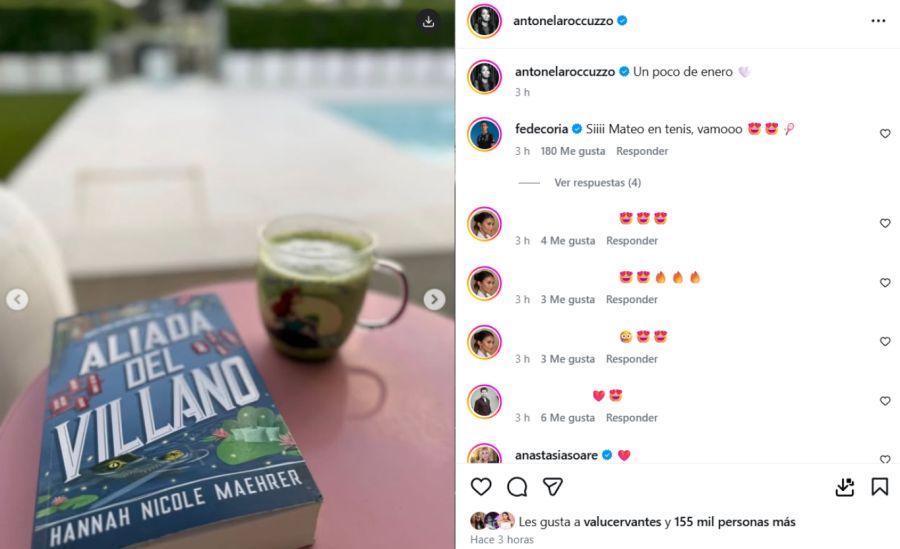 Así es el libro que recomendó Antonela Roccuzzo