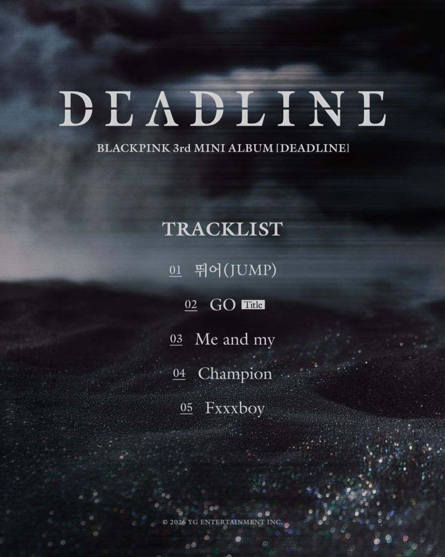 Tracklist de DEADLINE de BLACKPINK