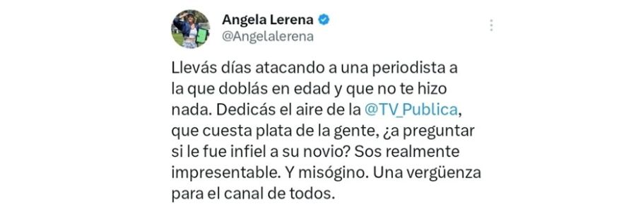Ángela Lerena contra Juan Etchegoyen