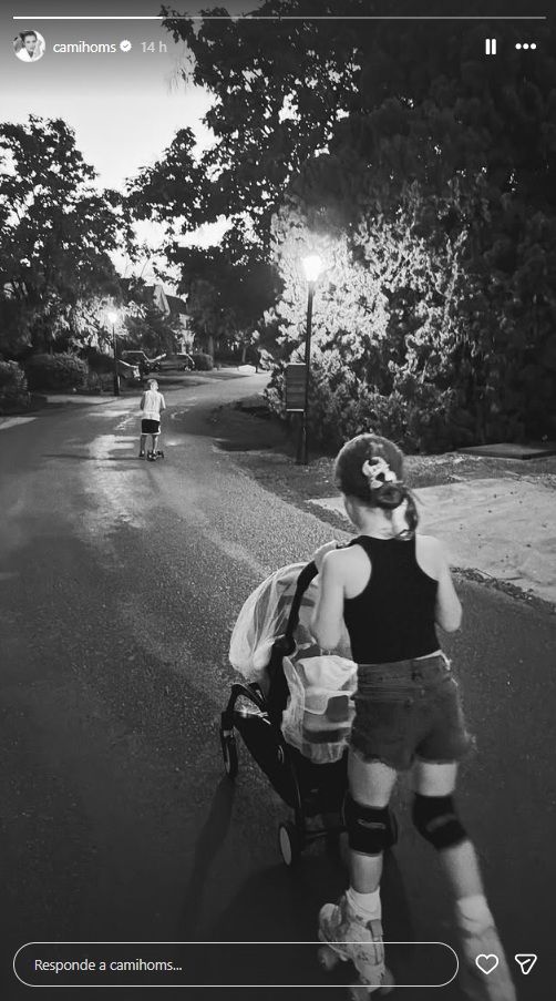 Cami Homs reapareció en las redes sociales tras ser mamá por tercera vez