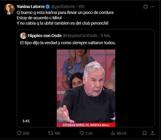 Posteos de Yanina Latorre