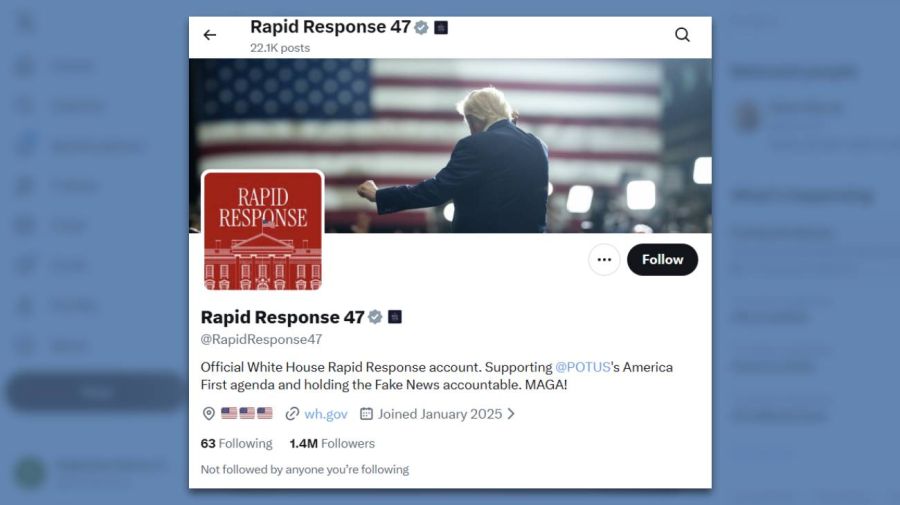 Rapid Response de Trump en X 06022026