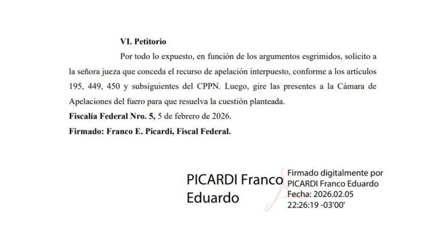 Recurso de apelación Picardi 06022026