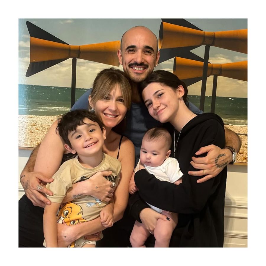 Abel Pintos y su familia