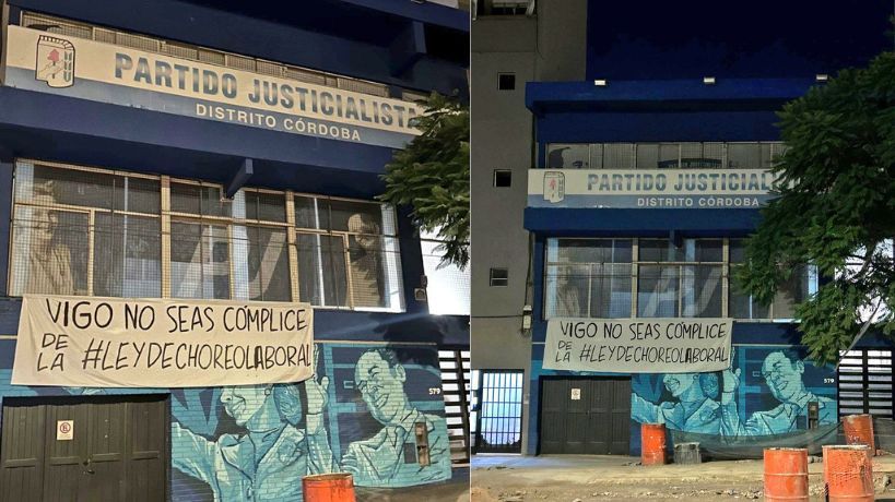 Carteles en Córdoba Sede del Partido Justicialista