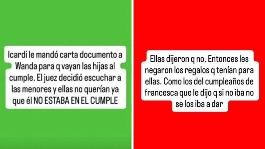 Escándalo Judicial entre Mauro Icardi y Wanda Nara por la ausencia de sus hijas al cumpleaños de Magnolia