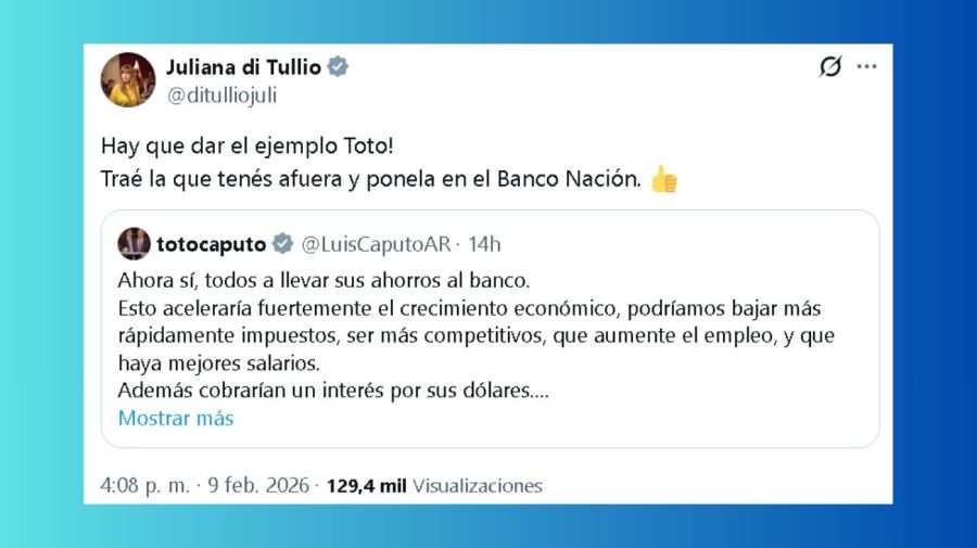 El cruce de la senadora Juliana Di Tullio al ministro de Economía Luis 