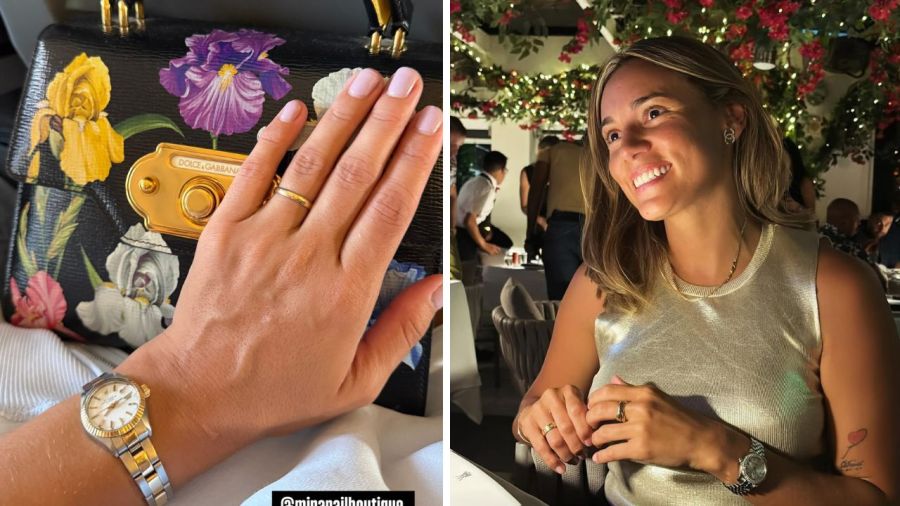 Rocío Oliva y su anillo