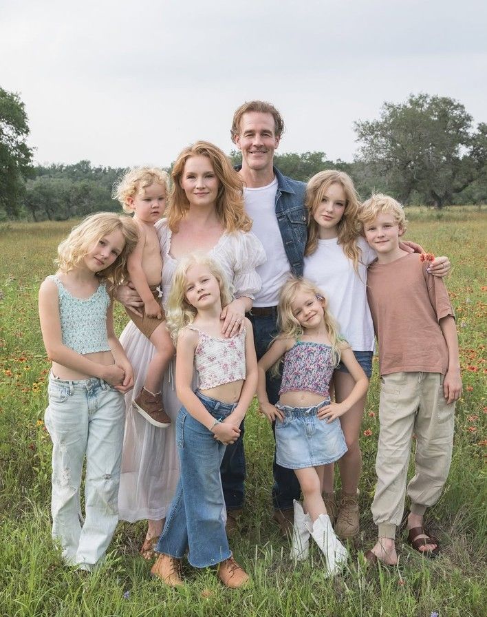 James Van Der Beek y su familia