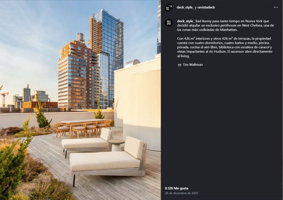 Penthouse de Bad Bunny en Nueva York