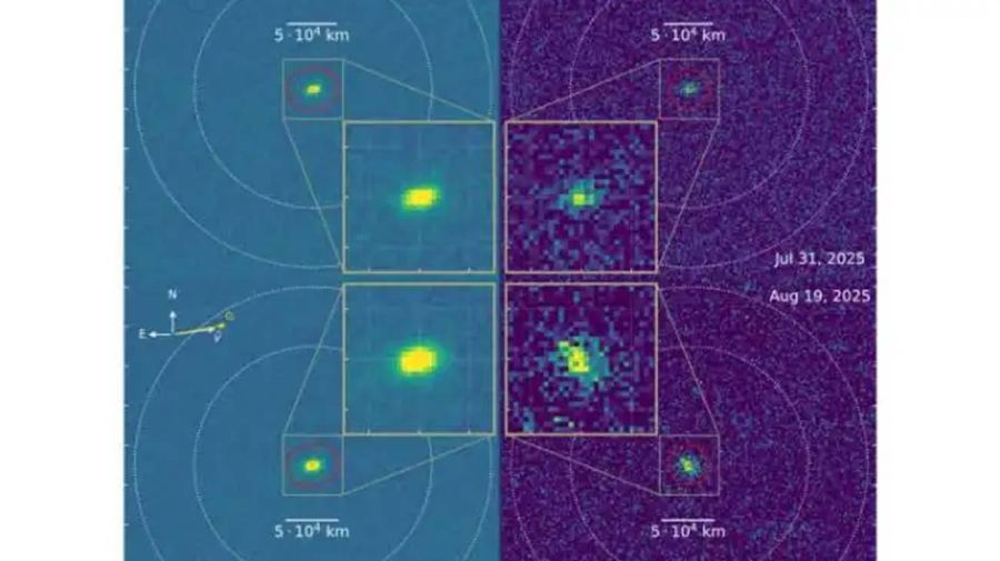 El observatorio Swift de la NASA confirmó la detección de agua en el cometa 3I/ATLAS 12022026