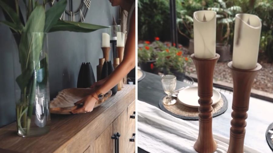 Flavia Palmiero mostró su nuevo quincho