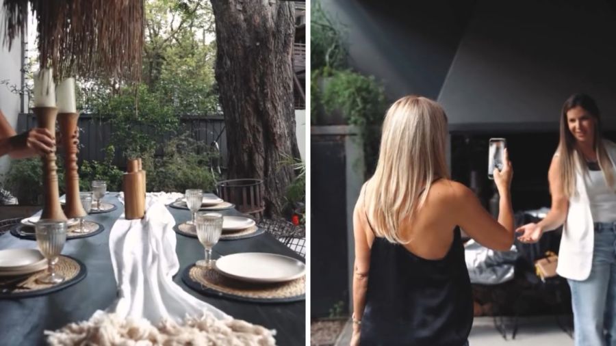 Flavia Palmiero mostró su nuevo quincho