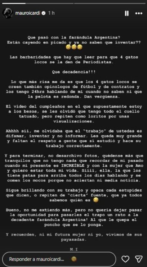 La China Suárez se descargó tras la filtración de un video de Mauro Icardi pero se arrepintió: qué dijo 