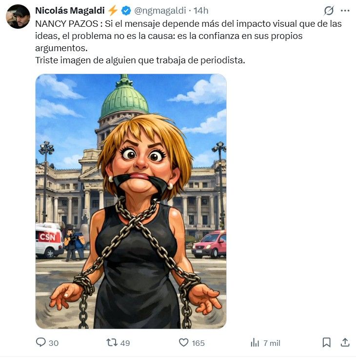 Nicolas Magaldi contra Nancy Pazos
