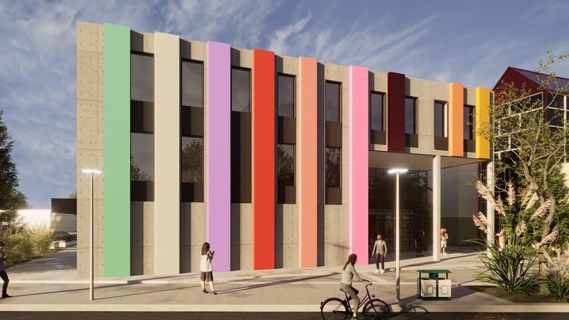 Render de la nueva universidad en Villa El Libertador