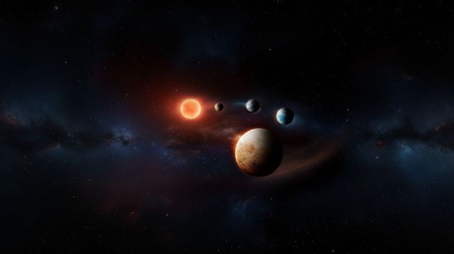 Descubren un sistema planetario al revés