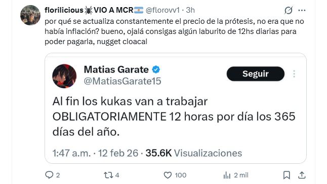 Matías Garate pidió ayuda en redes sociales.