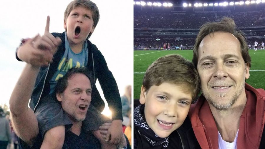 Matías Martin y su hijo Alejo