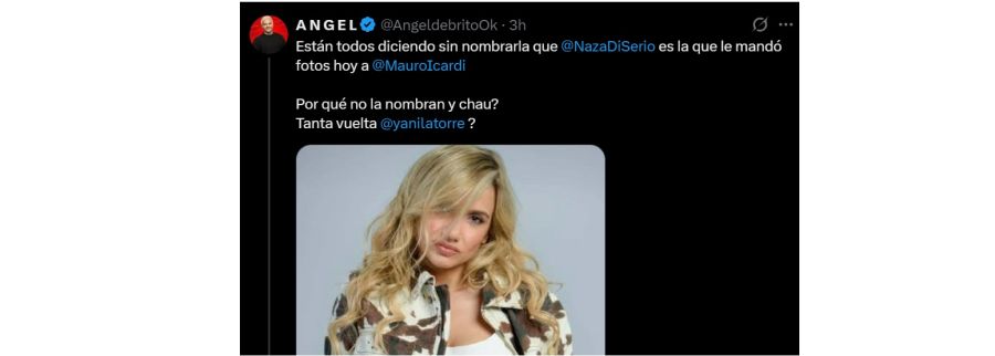 Naza Di Serio le habría hablado a Mauro Icardi