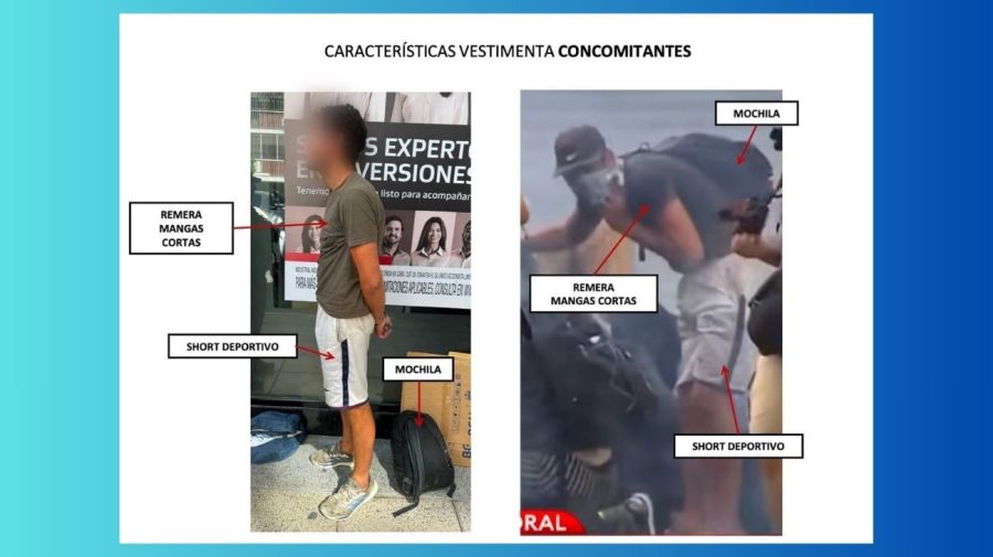 Imagen del segundo sospechoso detenido difundida por Jorge Macri