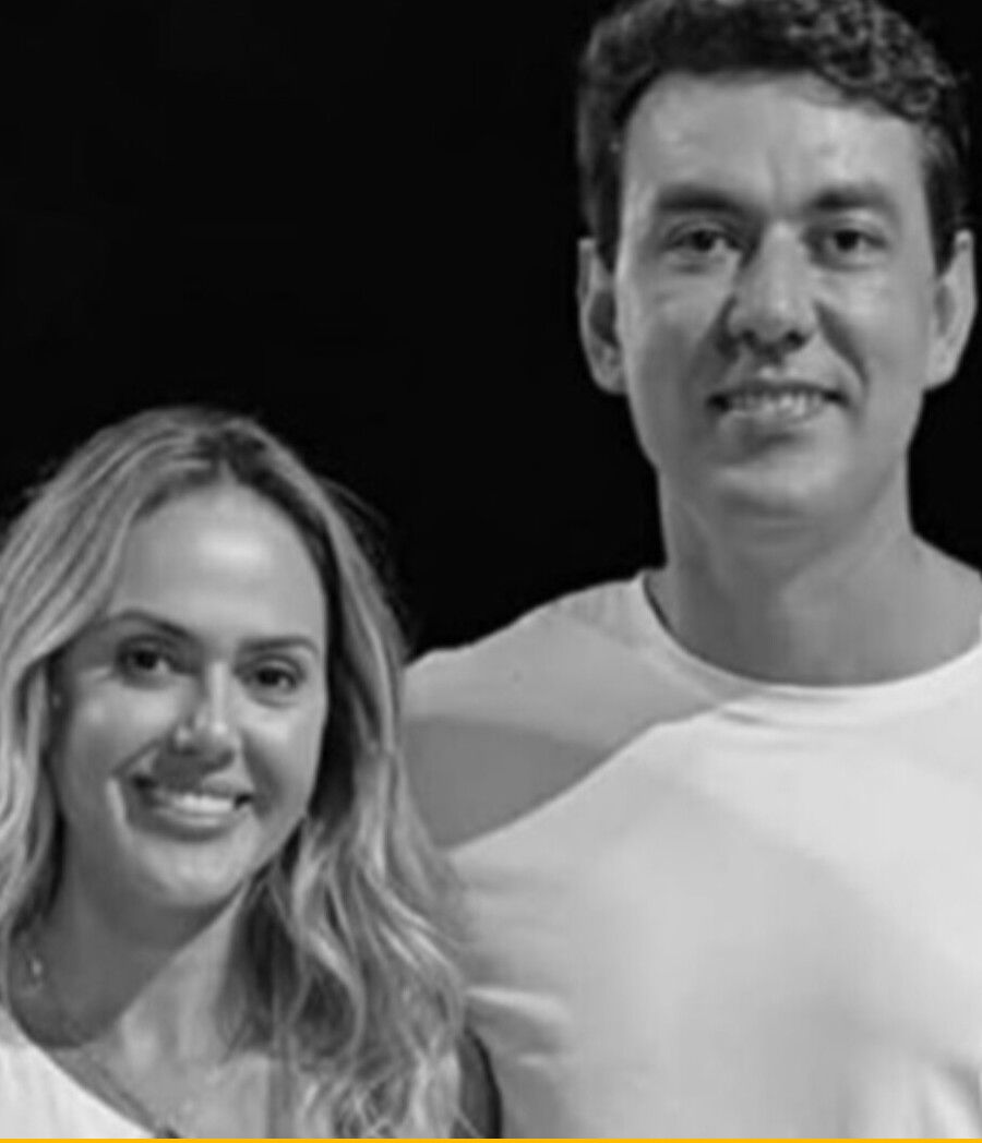 Thales Naves Alves Machado y su esposa