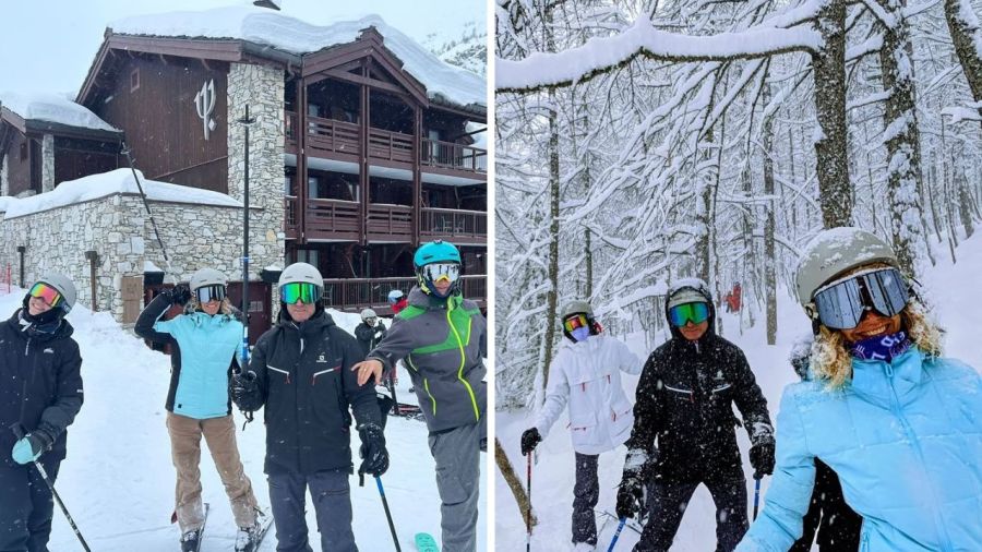 Maru Botana y las vacaciones en los Alpes Franceses