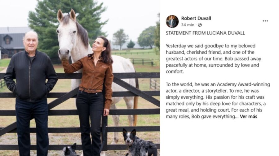Muerte de Robert Duvall