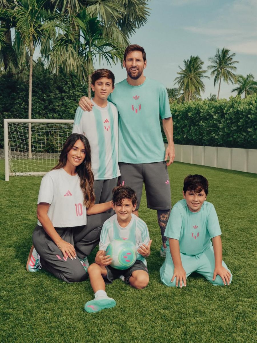 Antonela Roccuzzo, Lionel Messi, Thiago Messi, Mateo Messi, Ciro Messi