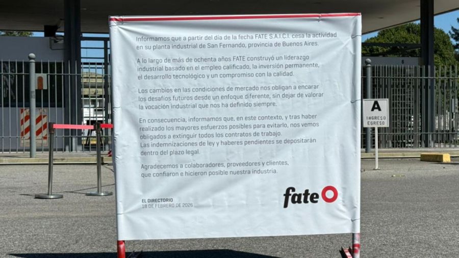 Fin de una era industrial: Fate anuncia el cierre definitivo de su planta tras 80 años