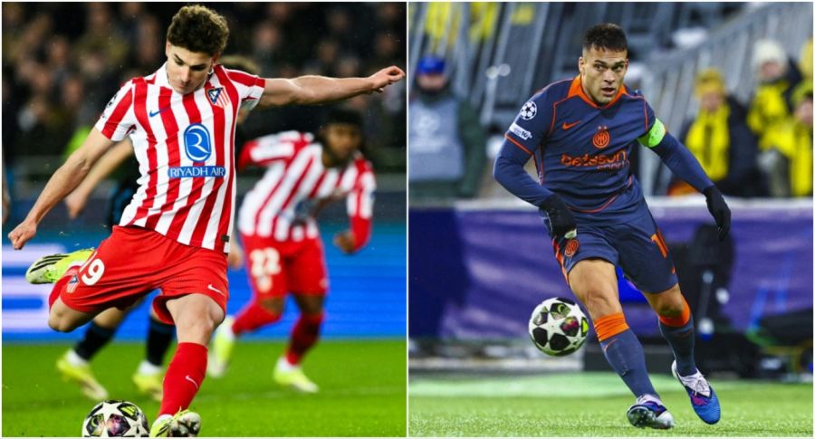 Julián Álvarez y Lautaro Martínez