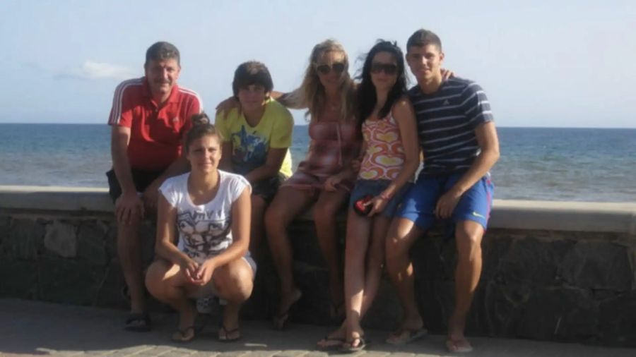 Mauro Icardi y su familia