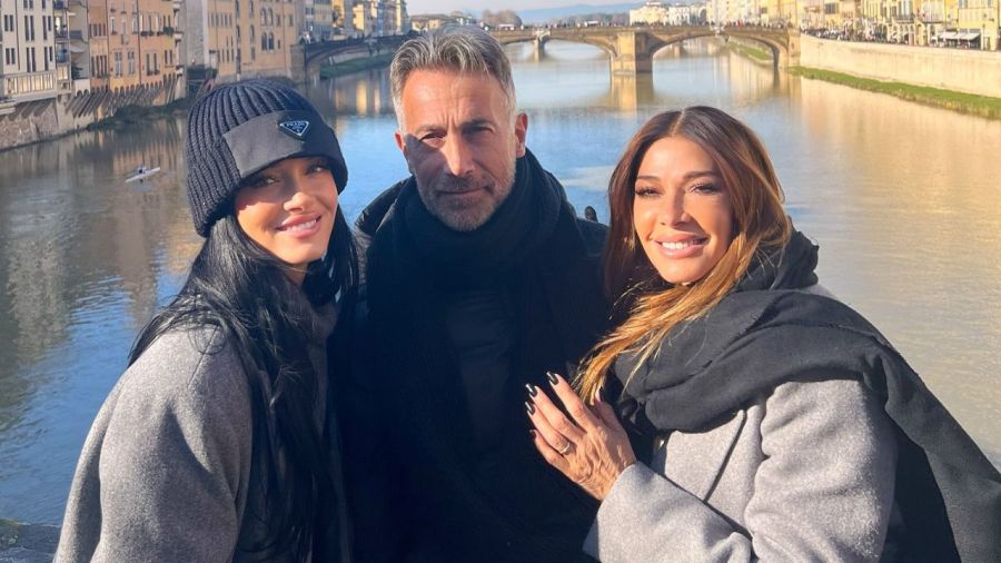 Oriana Sabatini con Catherina Fulop y Ova Sabatini