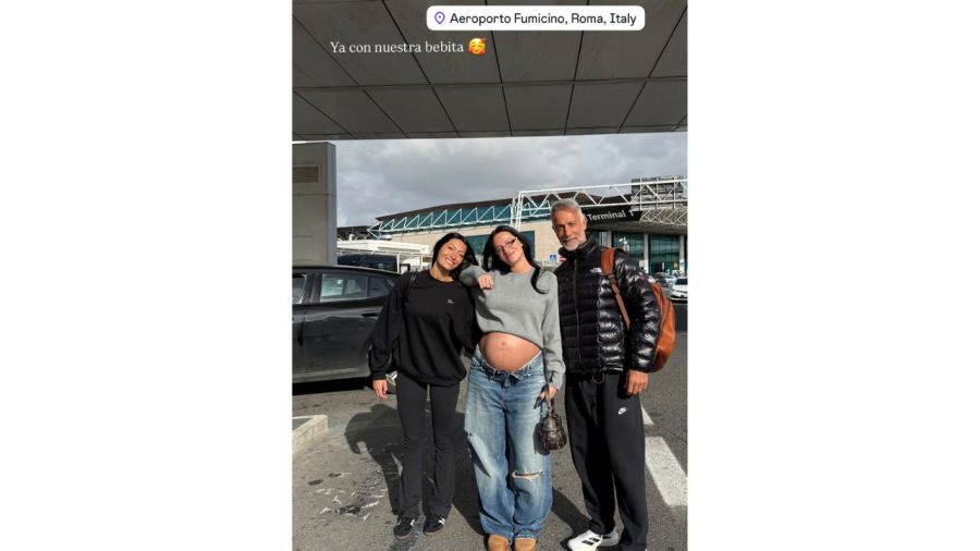 Oriana Sabatini con Catherina Fulop y Ova Sabatini