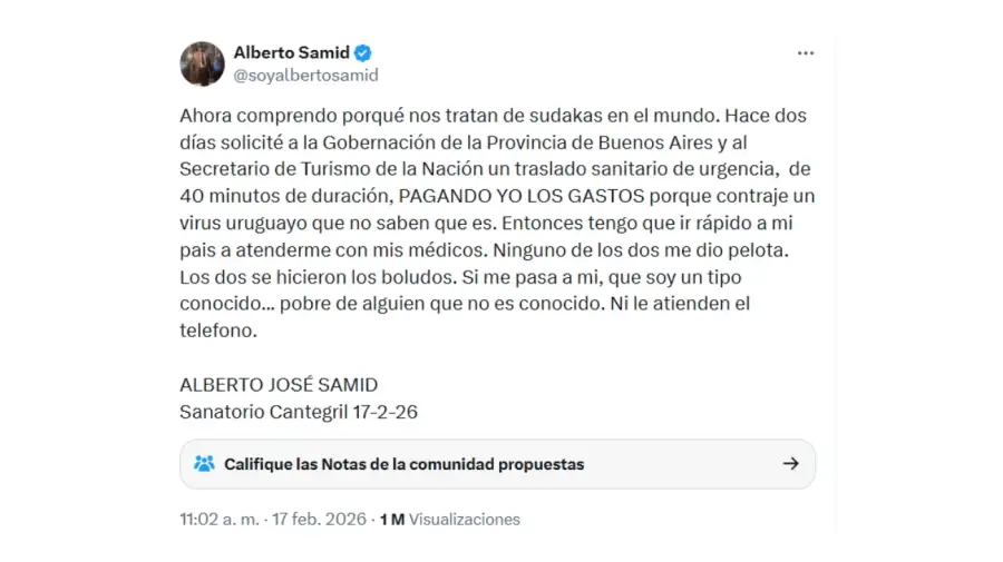 Tweets Alberto Samid