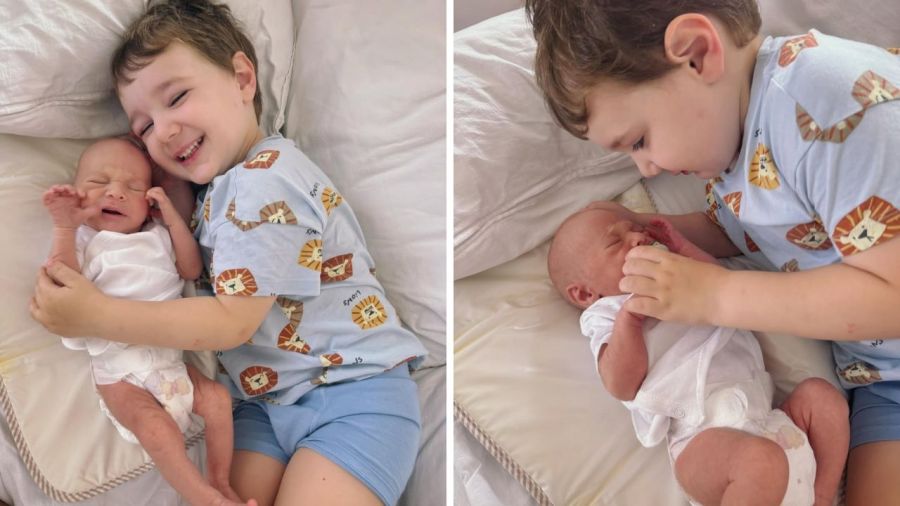 Benito Fernández presento a su nieto