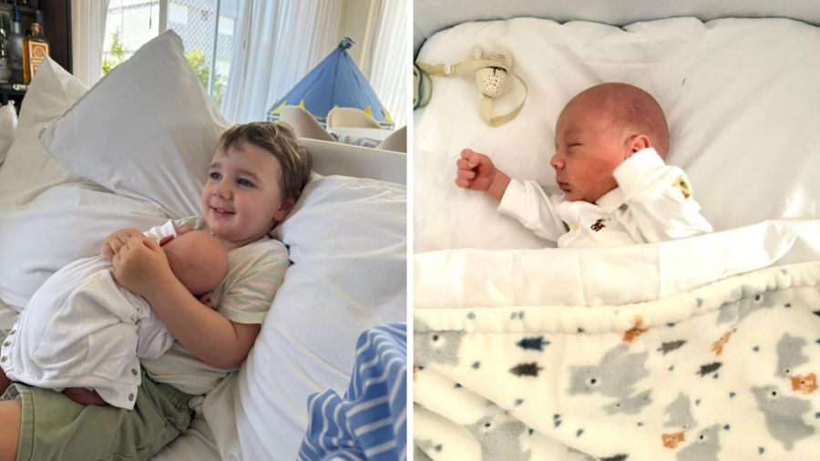 Benito Fernández presento a su nieto