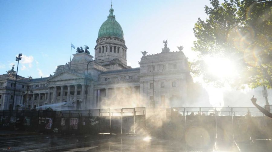 Marcha fuera del Congreso, reforma laboral 20260219