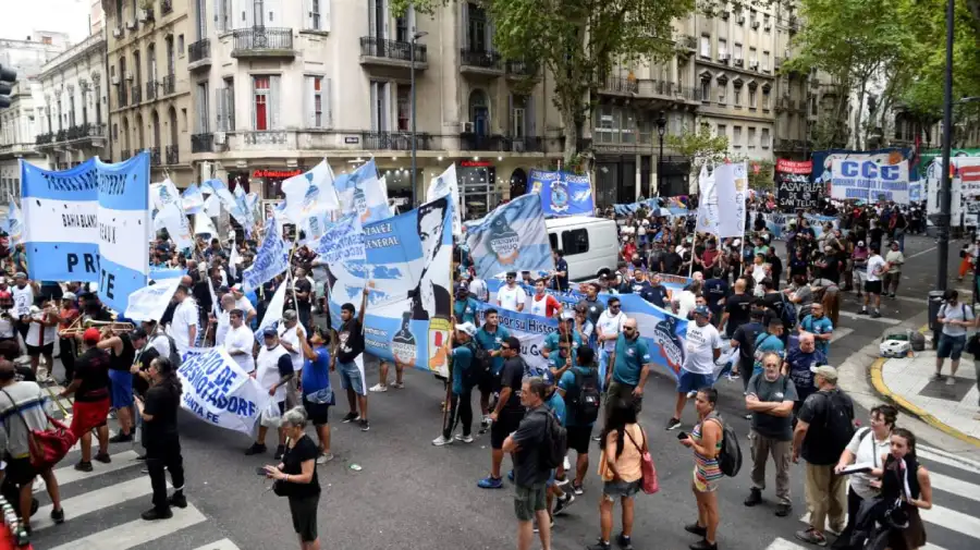 Paro general: Marcha fuera del Congreso 19022026