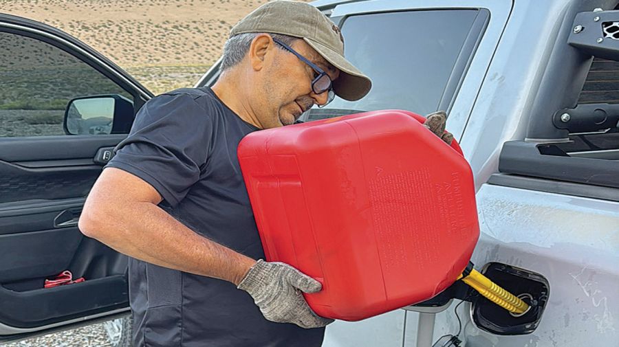 El recorrido excede los 500 km. Llevar combustible extra es fundamental.