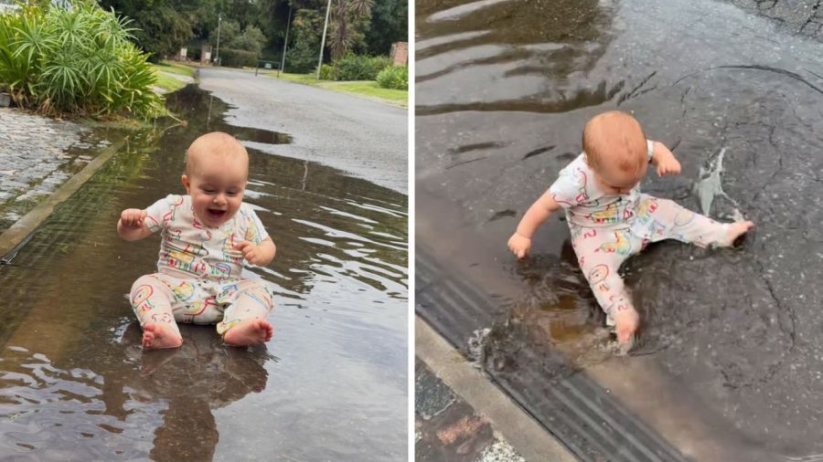 Así es la pileta improvisada de Marco, el hijo de Sol Pérez