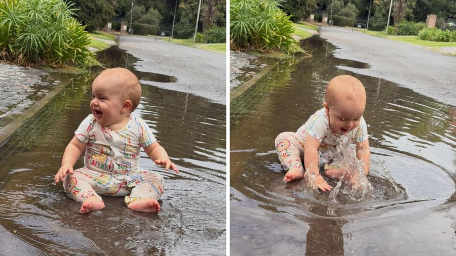 Así es la pileta improvisada de Marco, el hijo de Sol Pérez