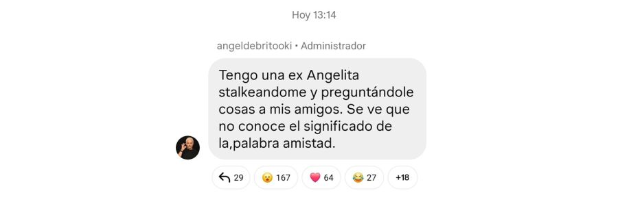 Ángel de Brito sobre una ex angelita