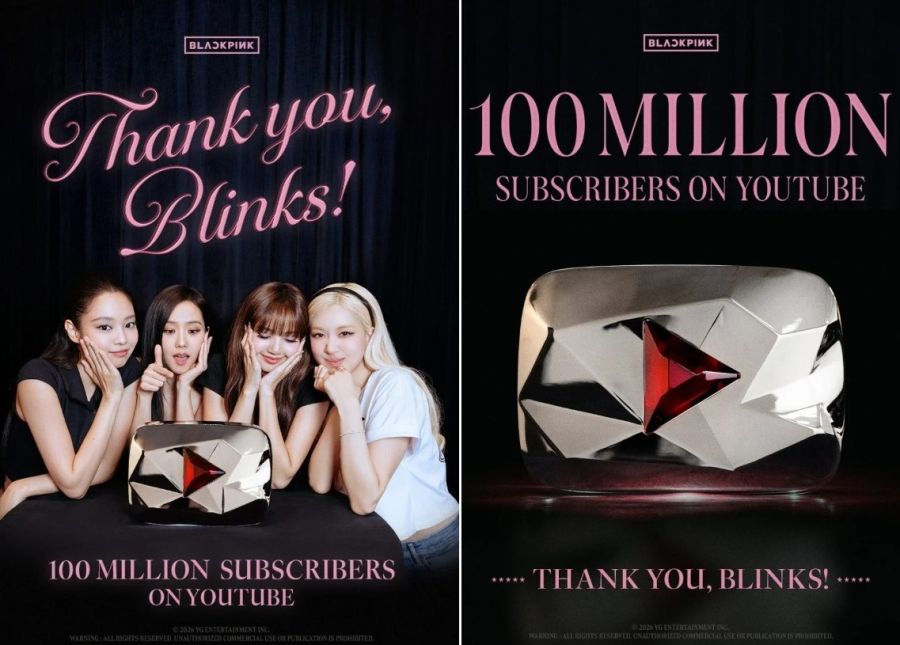 BLACKPINK 100 millones de suscriptores en YouTube