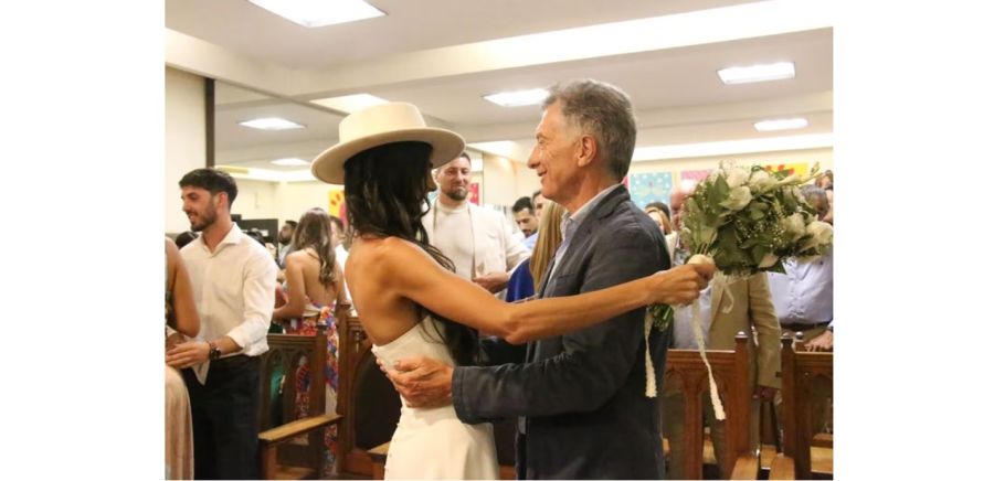 Emily Lucius y Mauricio Macri (Foto: MovilPress)