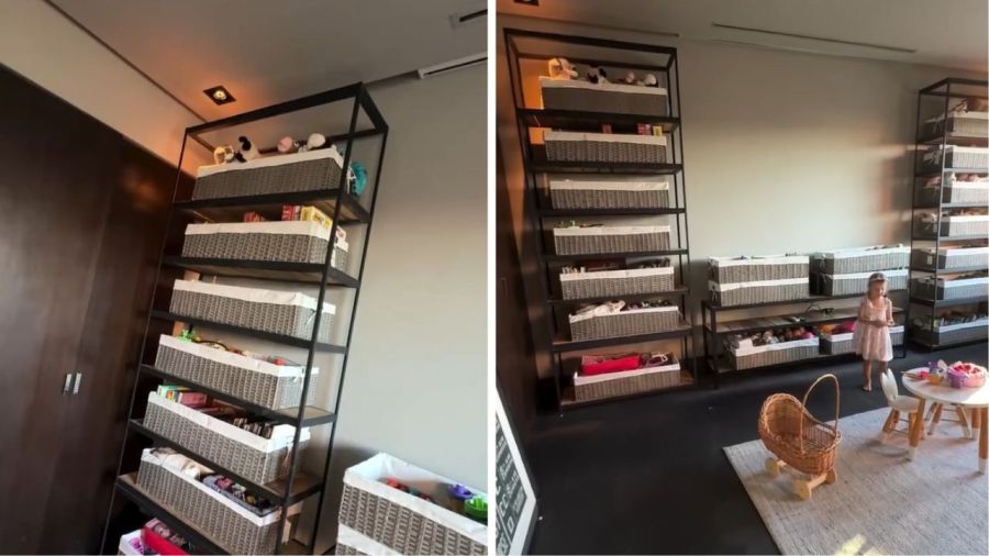 Pampita mostró la sala de juegos de su hija Anita García Moritán