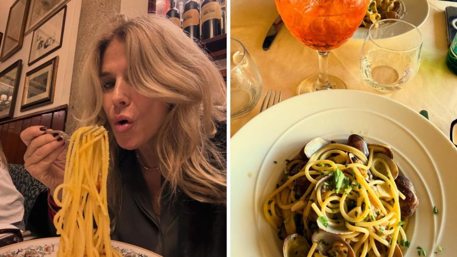 Las vacaciones de Flavia Palmiero y Luis Scalella